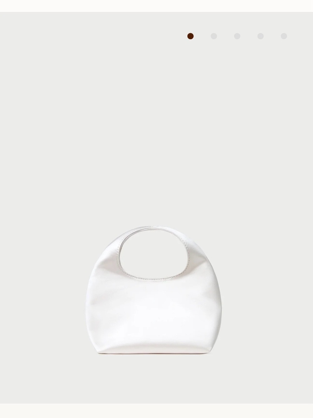 Loeffler Randall Kenzie Cream Satin Mini Bag